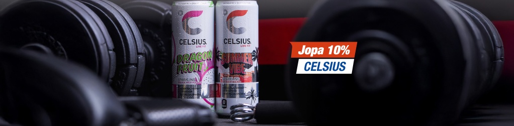 Jopa 10 % koko Celsiuksen valikoimasta